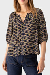 Sanctuary Blouson Sleeve Soft Blouse