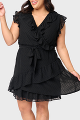 Ruffles for Days Wrap Dress with Belt