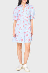 Puff Elbow Sleeve Decked Out Day Dress