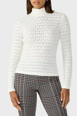 Sanctuary Lace Mock Neck Top