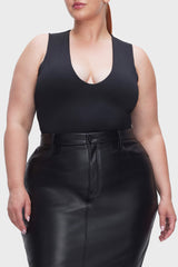 Good American Sculpting Deep V Tank Bodysuit