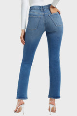 Good American Pull-On Straight Jeans