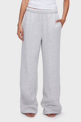 Good American Brushed Fleece Wide Leg Pant