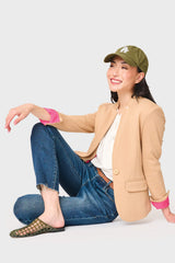 Notch Collar Blazer in Cappuccino