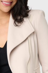 Stretch Knit Moto Jacket