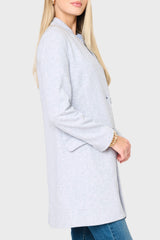 Notch Collar Knit Topper Jacket