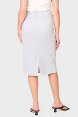 Notch Midi Skirt