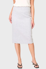 Notch Midi Skirt