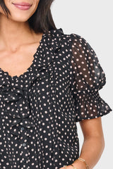 Khloe Ruffle Button Down Blouse