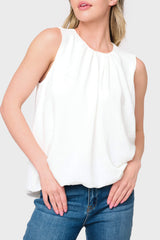 Sleeveless Bubble Top