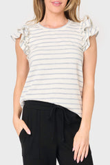 Butterfly Stripe Knit Top