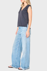 The Favorite Luxe Essentials V-Neck Tee