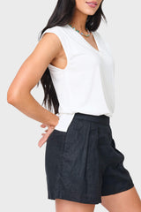 The Favorite Luxe Essentials V-Neck Tee