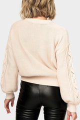 Cable Stitch Long Sleeve Sweater