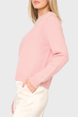 Soiree Sweater With Pearl Embellished Collar