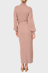 Turtleneck Maxi Sweater Dress