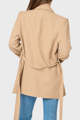 Belted Linen Blazer