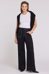 NYDJ Mia Palazzo Jeans in Black