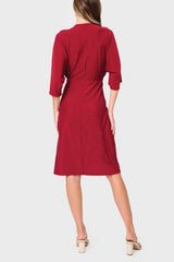 Surplice Wrap Dress in Shimmer Knit