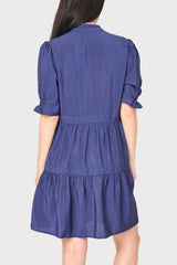 Puff Elbow Sleeve Decked Out Day Dress
