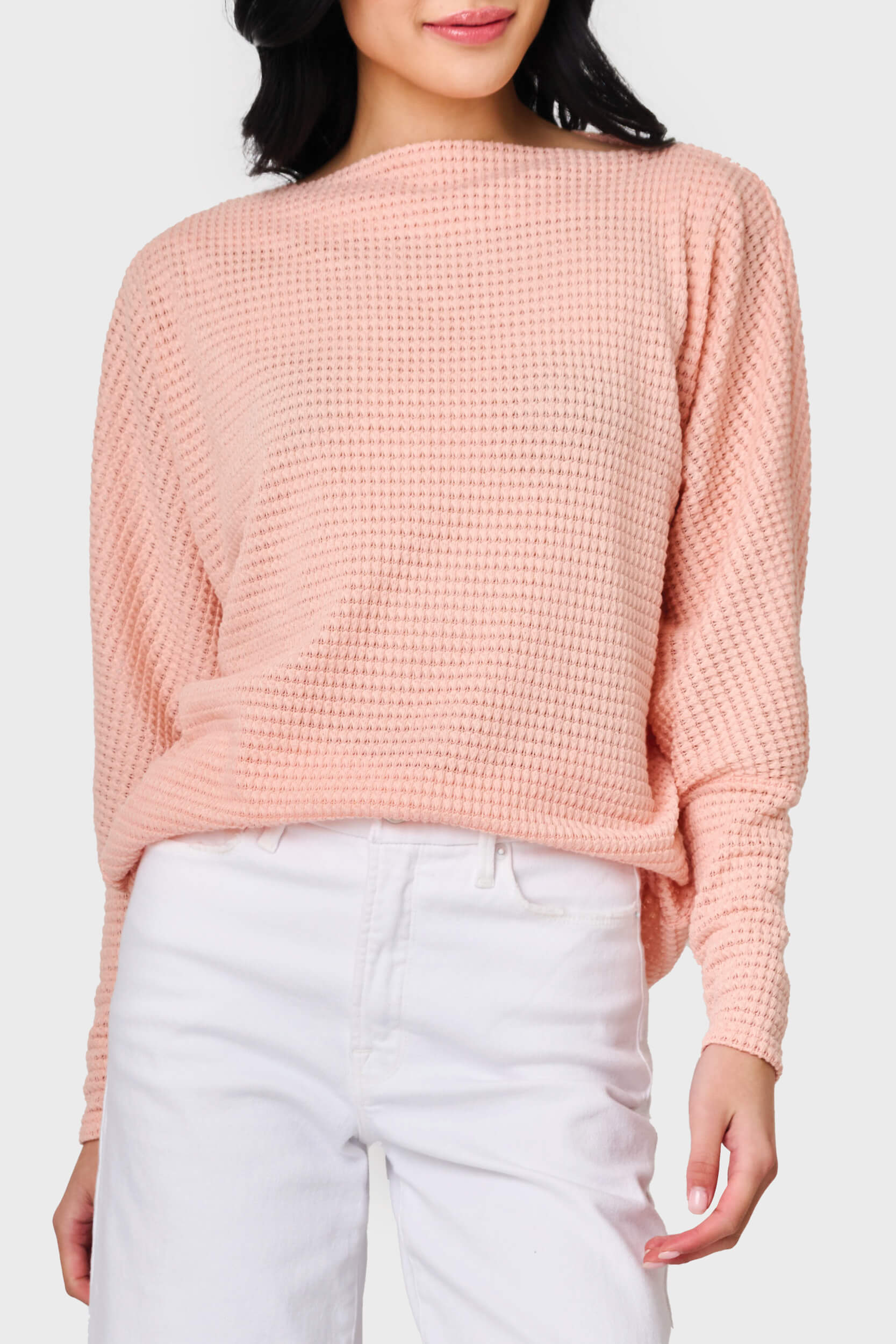 Off Shoulder Open Stitch Sweater Top – Gibsonlook