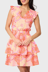 Rio Notch Neck Tiered Dress