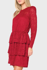 Scallop Lace Tiered Dress