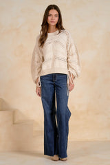 Elan Belle Sweater Off White