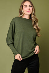 Slouchy Luxe Open Neck Sweater