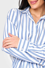 Shirtdress With Drawstring Waist