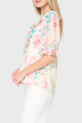 Khloe Ruffle Button Down Blouse