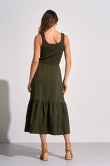 Elan Rhodes Mixed Media Maxi Dress
