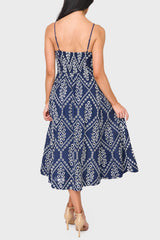 The Amanda Smocked Back Eyelet Midi Dress