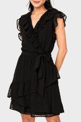 Ruffles for Days Wrap Dress with Belt