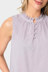 Respect the Ruffle Sleeveless Blouse