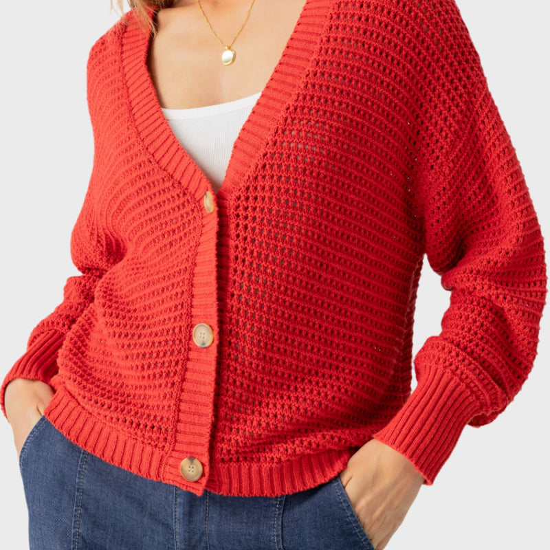 Sanctuary Falling For Fall Button Front Cardi