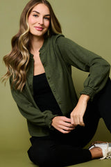 Feminine Mock Neck Luxe Cardigan