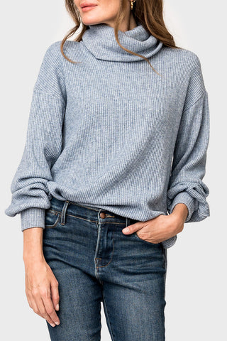 Cowl Neck Blouson Sleeve Soft Luxe Sweater – Gibsonlook