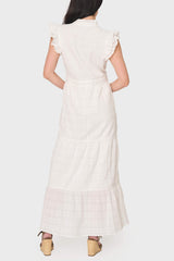 Flutter Sleeve Maxi Decked Out Day Dress