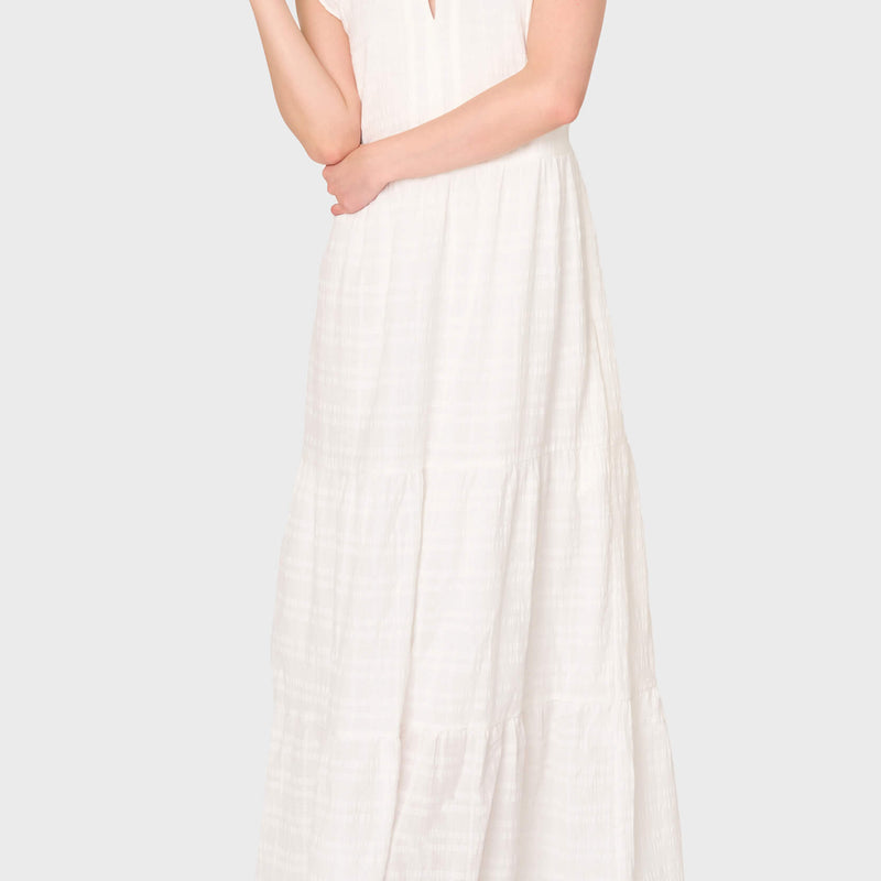 Flutter Sleeve Maxi Decked Out Day Dress