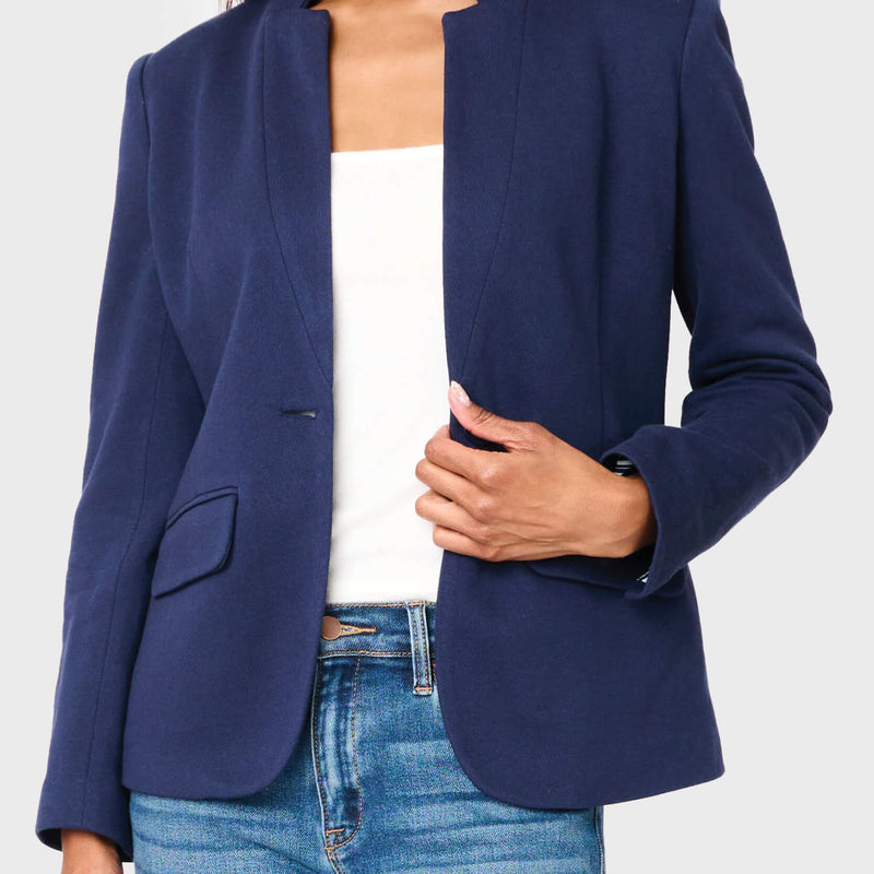 Notch Collar Blazer