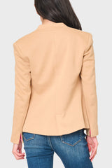 Notch Collar Blazer in Cappuccino