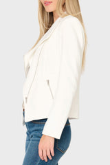 Stretch Knit Moto Jacket