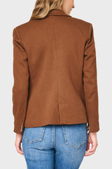 Double Breasted Blazer in Tuscan Saddle