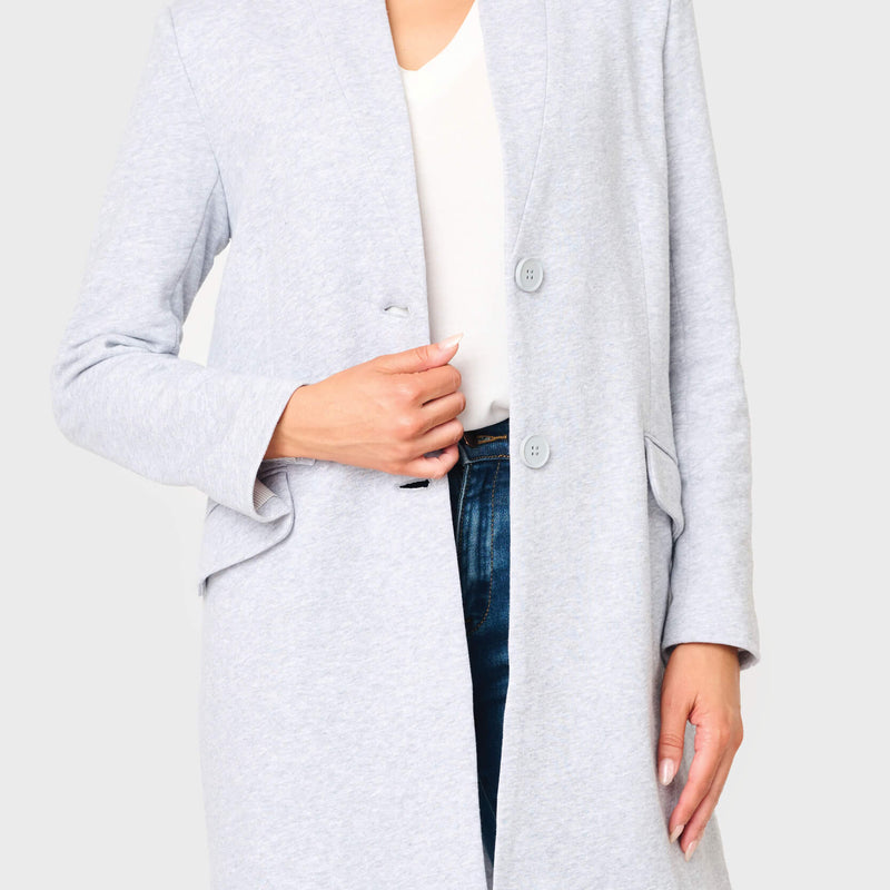 Notch Collar Knit Topper Jacket