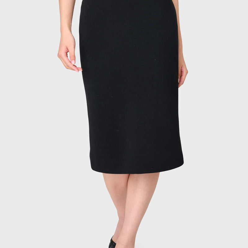 Notch Midi Skirt