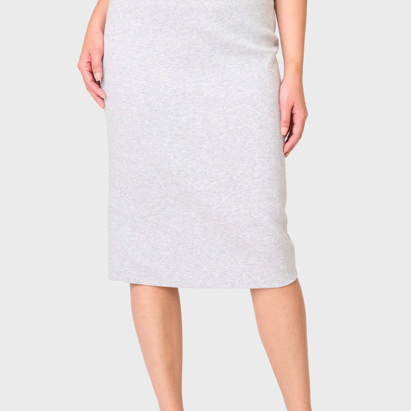 Notch Midi Skirt