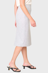 Notch Midi Skirt