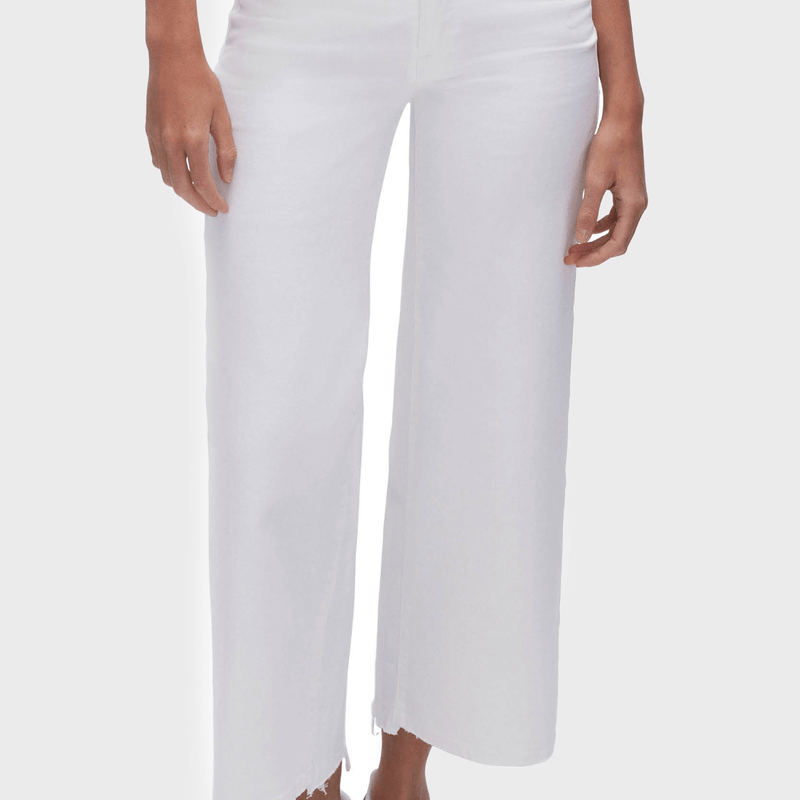 Good American Good Waist Palazzo Cropped Jeans