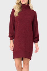 Blouson sleeve sweater dress best sale